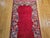Red Vintage Persian Kerman Runner Rug, Hand-Knotted Wool, Floral Design, Red & Yellow, 3x13 For Sale - Image 8 of 15