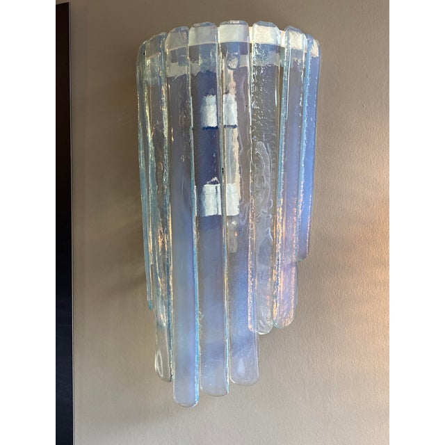 Large Waterfall WATAPMH2 Model Wall Lamps from Mazzega, 1970, Set of 2 For Sale - Image 11 of 18