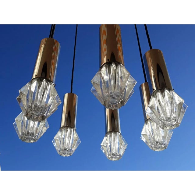 Crystal Cascade Pendant from Bankamp, 1970s For Sale - Image 12 of 13