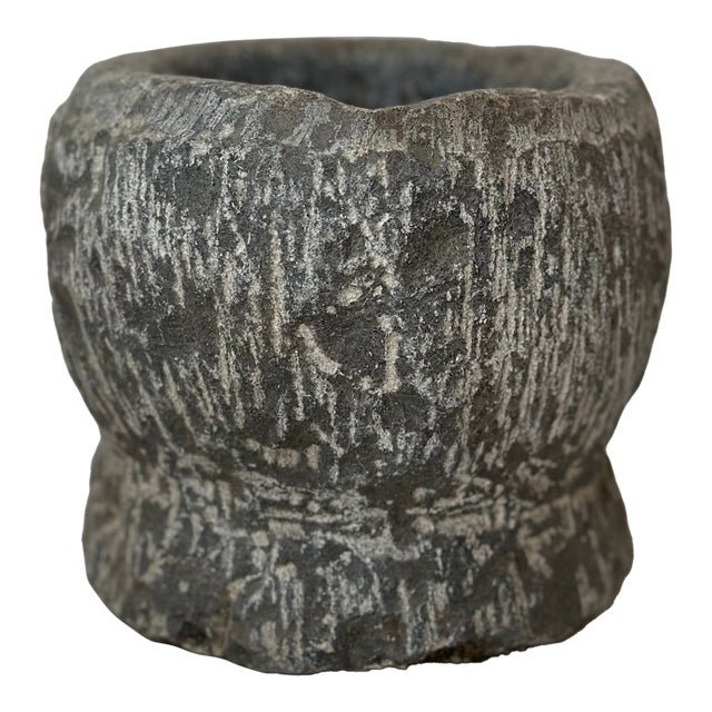 Vintage Limestone Mortar Bowl For Sale