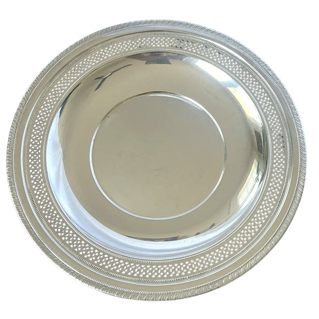 1950s Cartier Sterling Silver Pierced Gallery Tray For Sale In Jacksonville, FL - Image 6 of 12