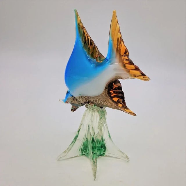 Italian Murano Fish on Base from Made Murano Glass, 1960s For Sale - Image 7 of 9