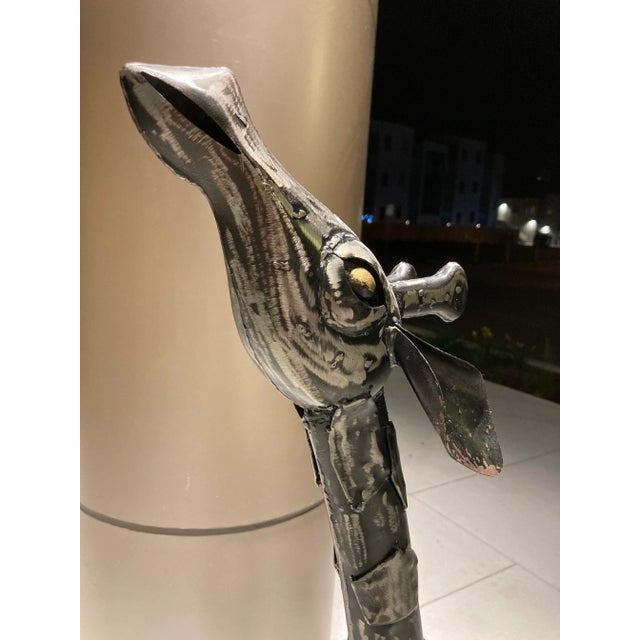 Modern Abstract Yearling Giraffe Patchwork Metal Sculpture For Sale - Image 12 of 13