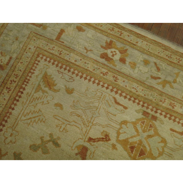 Decorative Turkish Square Oushak For Sale - Image 9 of 12