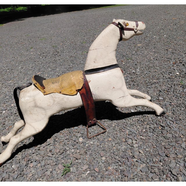 Vintage Child's Rocking Horse Toy For Sale - Image 4 of 13