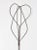 This is an antique rug beater. The carpet beater has a honey-comb twisted design with wooden handle with metal loop hang.