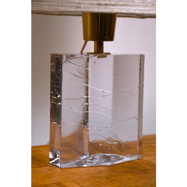 1960s Vintage Finnish Art Glass Table Lamps by Timo Sarpaneva for Iittala, 1960s, Set of 2 For Sale - Image 5 of 11