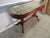Item 87822: Pennsylvania House solid cherry marble top console table. Age: 2000's. Details: Removeable marble top....