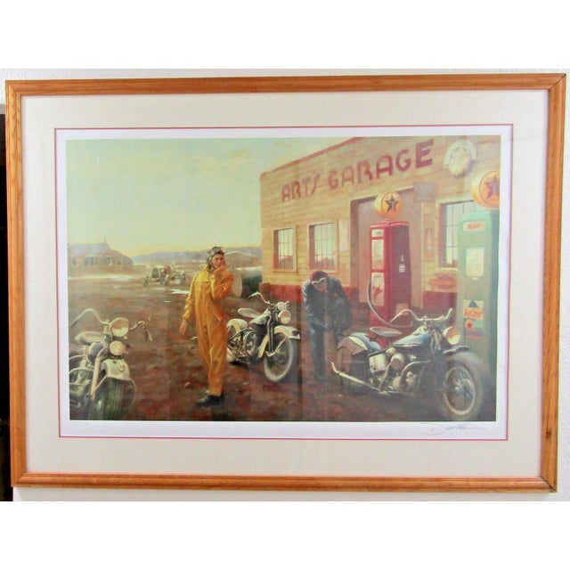 This is a framed art print titled "Change in the Weather" by artist David Uhl. It is a limited edition print, numbered and...