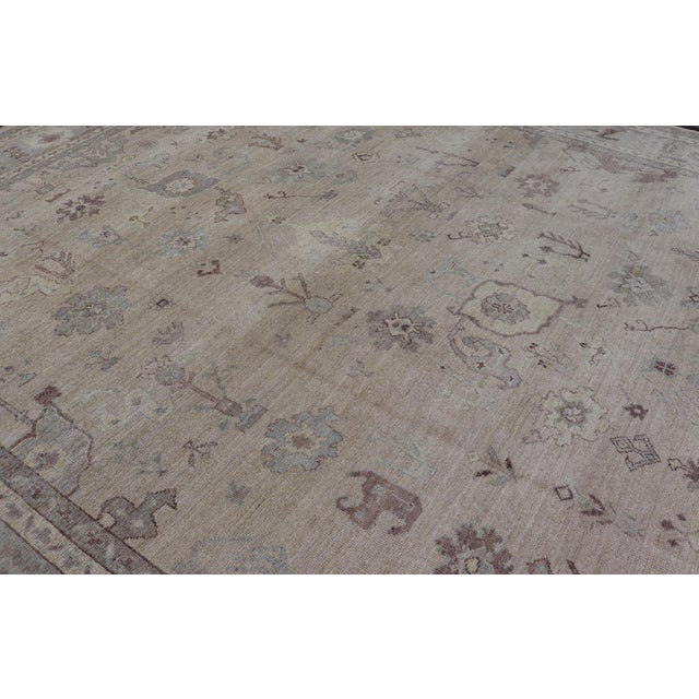 Large Angora Oushak Rug by Keivan Woven Arts 12'5 X 14'6 For Sale - Image 13 of 17