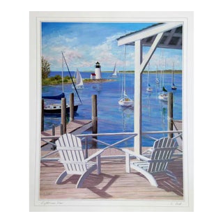 Early 21st Century "Lighthouse View" Poster by Carol Saxe For Sale