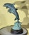 Wood Bronze Sculpture of Two Dolphins For Sale - Image 7 of 12