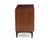 Mid-Century Modern Ramseur Furniture Mid Century Walnut Brass Diamond Front Record Cabinet Credenza Unmarked For Sale - Image 3 of 13
