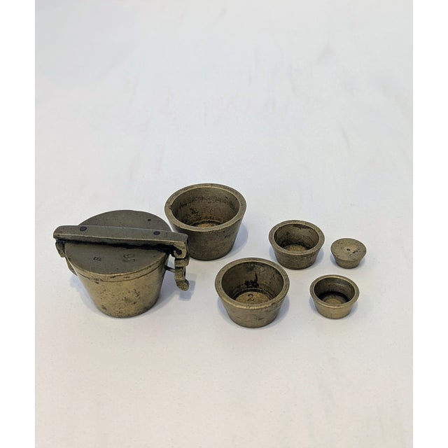Late 19th Century 19th Century Brass Nesting Apothecary Weights For Sale - Image 5 of 5