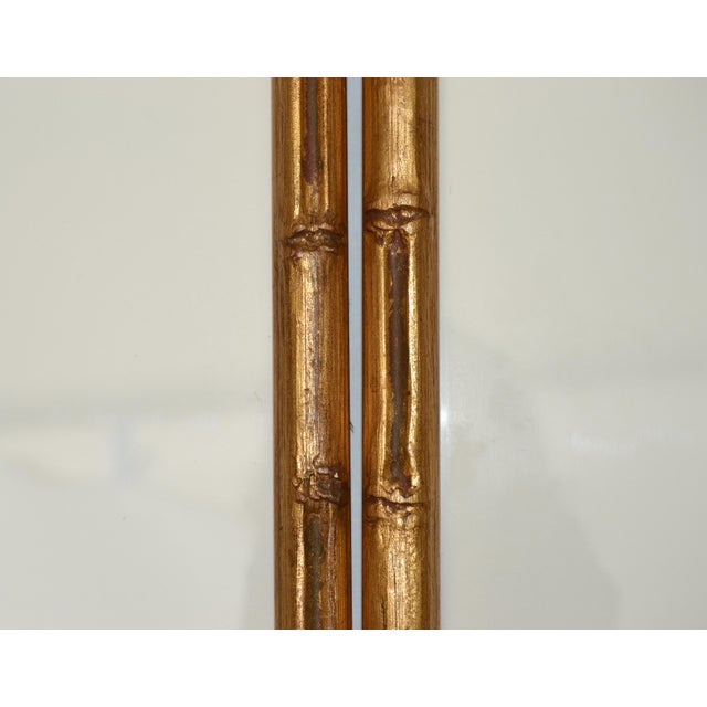 Early 20th Century Signed 2 Matching Framed Asian Paintings Chinoiserie Hand Painted Bird Scene Gilt Faux Bamboo For Sale - Image 11 of 17