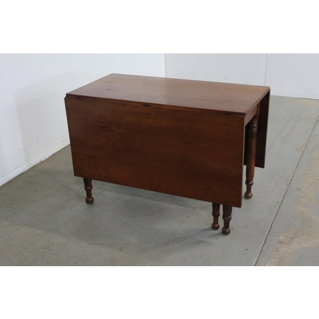 Antique Rustic Walnut Drop Leaf Table Chairish