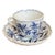 Mid 20th Century Vintage Meissen Blue Onion Espresso Cup and Saucer For Sale