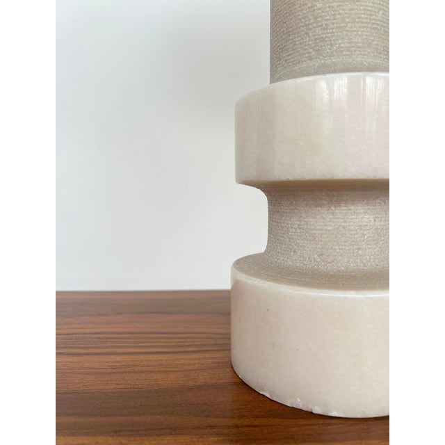 Vintage Sculptural Lamp with Marble Base, 1970s For Sale - Image 4 of 12