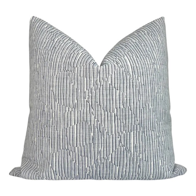 Cadence Denim Pillow Cover, 22x22 Pillow For Sale