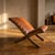 Wood Mid-Century Wood and Leather Stool, Europe, 1970s For Sale - Image 7 of 7