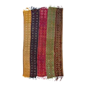 1850s Antique Cecim Textile Floor Covering Allover Multi-Color Wool Handwoven Rug - 5’6” x 9’7”