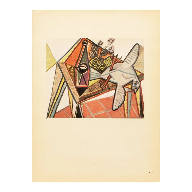 1946 Pablo Picasso "Still Life", Second Edition Period Parisian Offset Lithograph For Sale