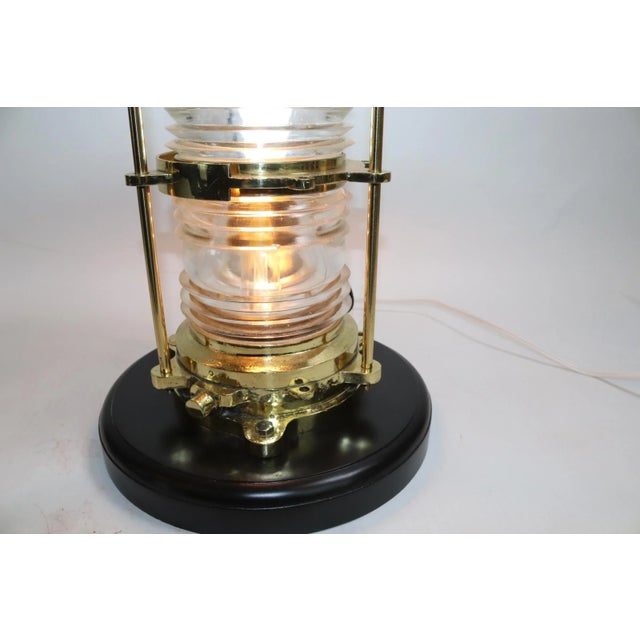 Large Solid Brass Marine Beacon For Sale - Image 4 of 5