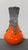 Ceramic 1960s West German Orange & Black Fat Lava Ceramic Ewer Vase - Attributed to Roth Keramik For Sale - Image 7 of 8