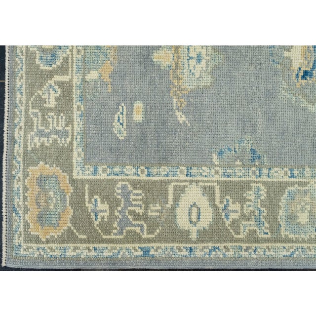 Textile Turkish Oushak Runner Rug 3' x 11'5" #17060 For Sale - Image 7 of 8