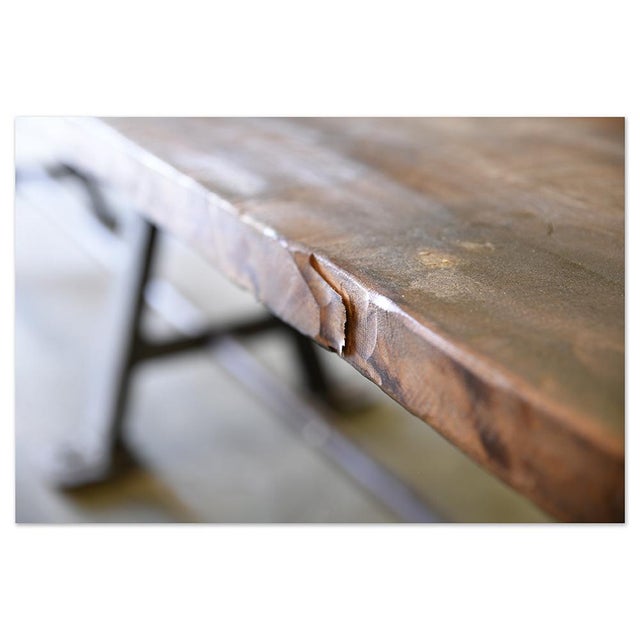 Long Industrial Dining Table For Sale - Image 6 of 9
