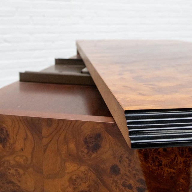 Vintage Italian Sideboard in Burl Wood, 1980s For Sale - Image 11 of 16