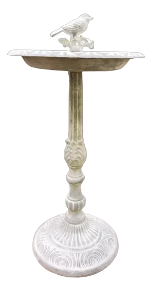 French Classic Cast Iron Bird Bath on Foot