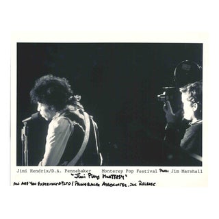 Jumi Hendrix and D.A. Pennebaker, 1967, Silver Gelatin Print For Sale