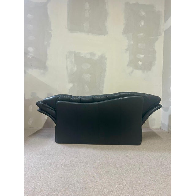 Brühl Prelude designer sofa, 3-seater, genuine leather in black. High-quality craftsmanship, timeless design, and...