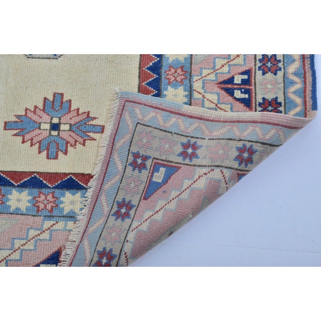 1960s Hand Knotted Muted Soft Pastel Modern Area Carpet For Sale - Image 10 of 11