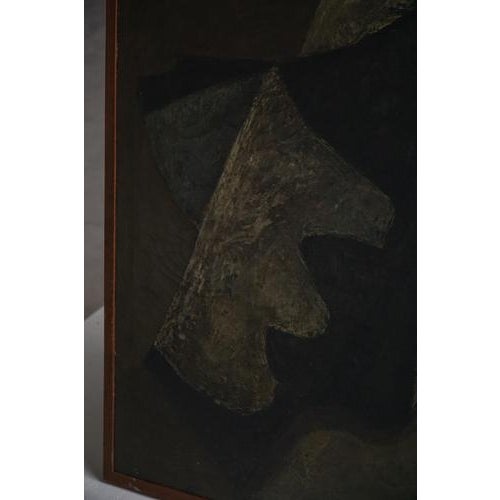 1950s Danish Artist, Abstract Composition, 20th Century, Oil Pastel Painting For Sale - Image 5 of 18