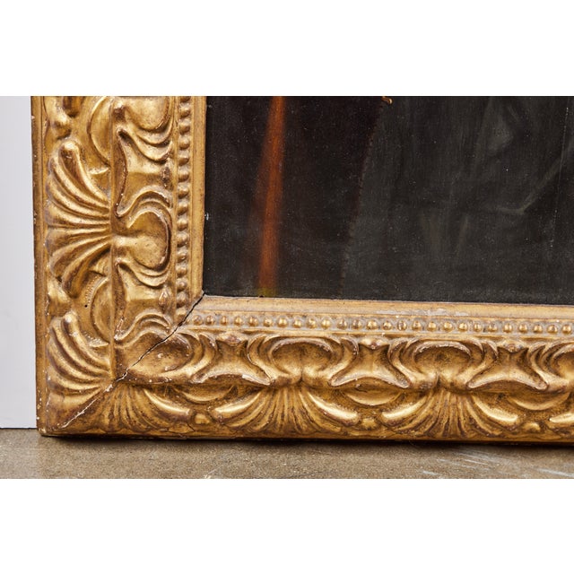 17th Century 17th Century Portrait in Period Frame, 1619 For Sale - Image 5 of 7