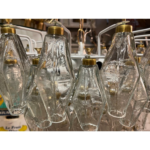 Murano Glass Polygon Chandelier, 1980s For Sale - Image 4 of 14