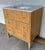 Wood Worlds Away Modern Fluted Oak and White Marble Sink Vanity For Sale - Image 7 of 7