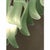 Contemporary Mazzega-Style Frosted Green Random Glass Chandelier For Sale - Image 6 of 16