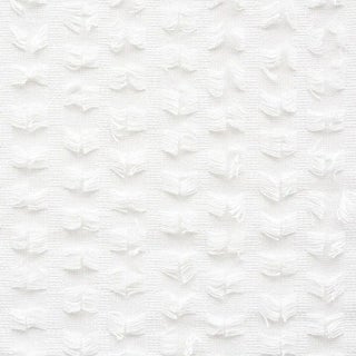Schumacher Montego Fringe Fabric in Snow For Sale