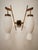 Brass Wall Lamp with Double Opal Glass Light, 1960s For Sale - Image 14 of 14