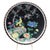 Nippon-Style Moriage 11-Inch Black-Ground Bowl With Birds and Peonies For Sale - Image 4 of 17
