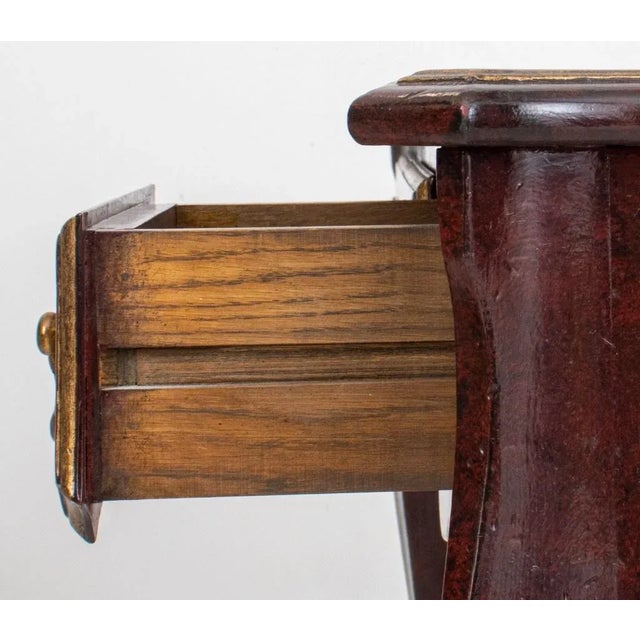 French Louis XV Style Leather Top Writing Desk For Sale - Image 10 of 11