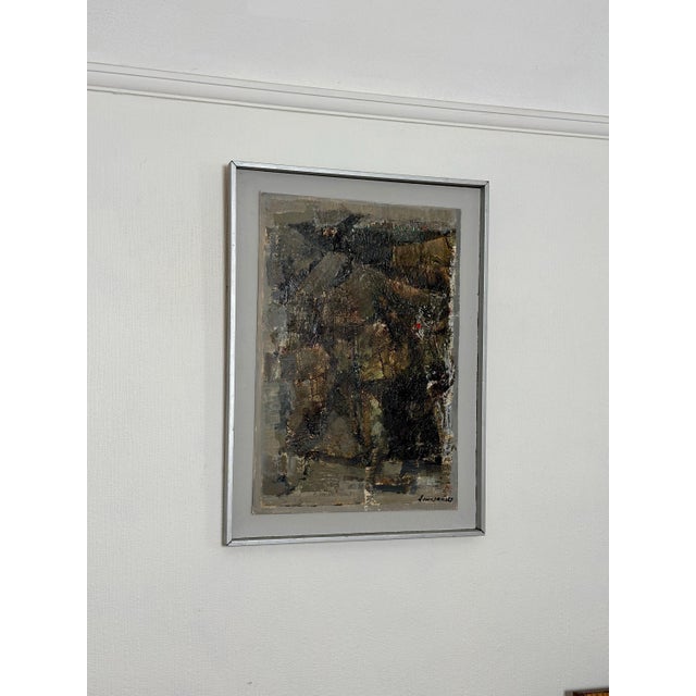 Erik Emanuelsson, Composition, 1960s, Oil on Panel, Framed For Sale - Image 7 of 17