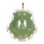 Gia Certified Antique 14k Gold Chinese Serpentine Butterfly Pendant For Sale