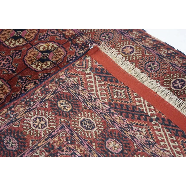 Traditional Antique Turkmen Rug 3'8'' x 5'10'' For Sale - Image 3 of 11