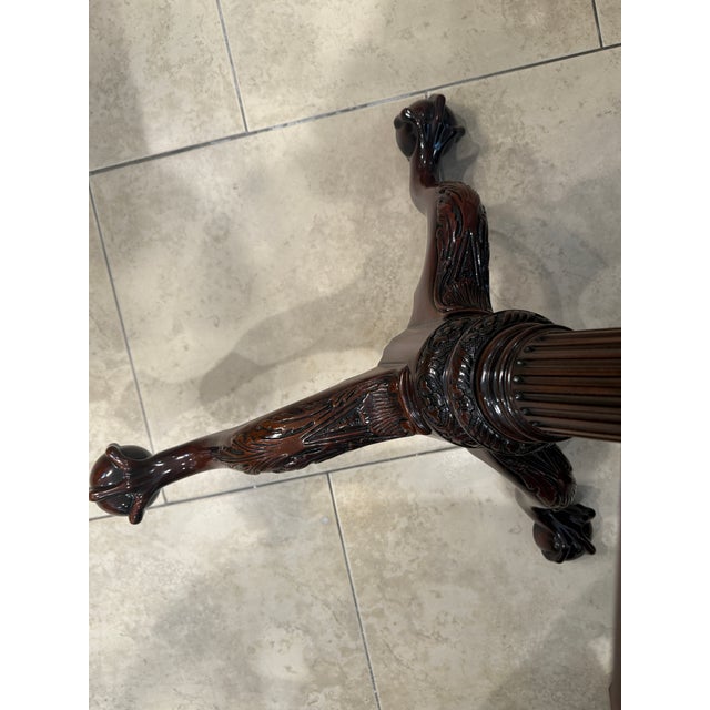 Late 20th Century Late 20th Century Kindel Winterthur Collection Mahogany Pie Crust Flip Top Table For Sale - Image 5 of 9