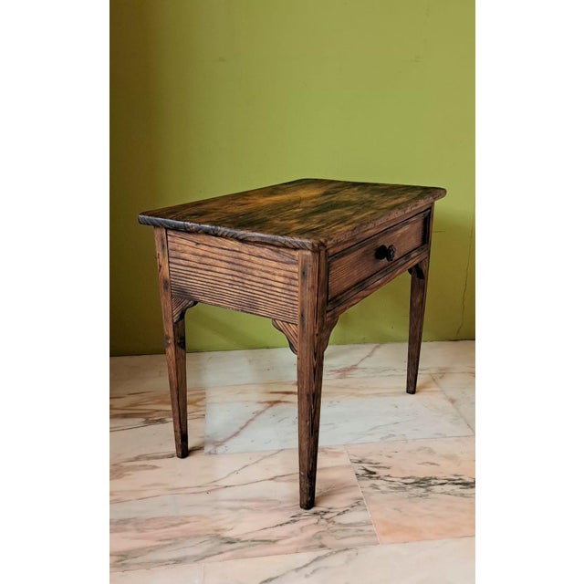 Vintage Rustic Side Table, 1950 For Sale - Image 11 of 11