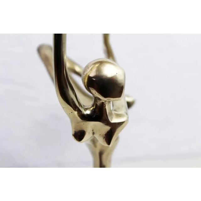 Modern Brass Candleholder, 1970s For Sale - Image 9 of 13